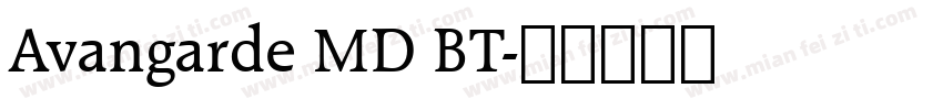 Avangarde MD BT字体转换